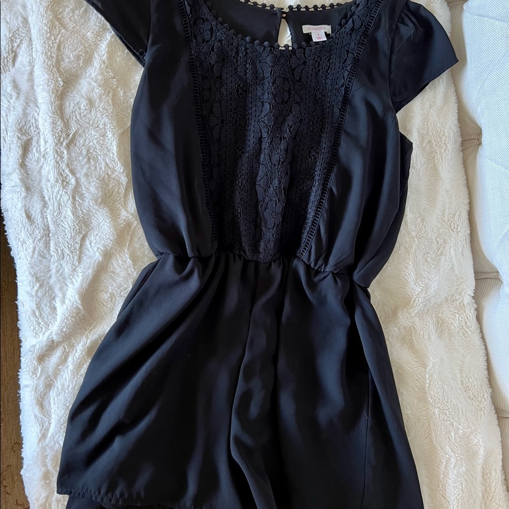 Short black romper